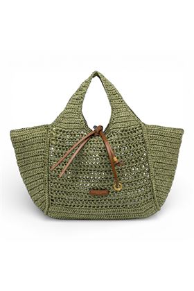 Borsa Gianni Chiarini in paglia crochet colore verde pistacchio. GIANNI CHIARINI | 11953-TAIGA
